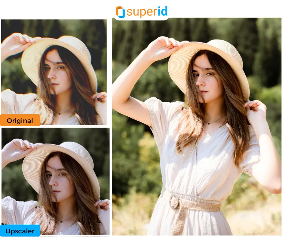 How to make a Blurry picture Clear using EraseID. Presenting a young girl wearing hat