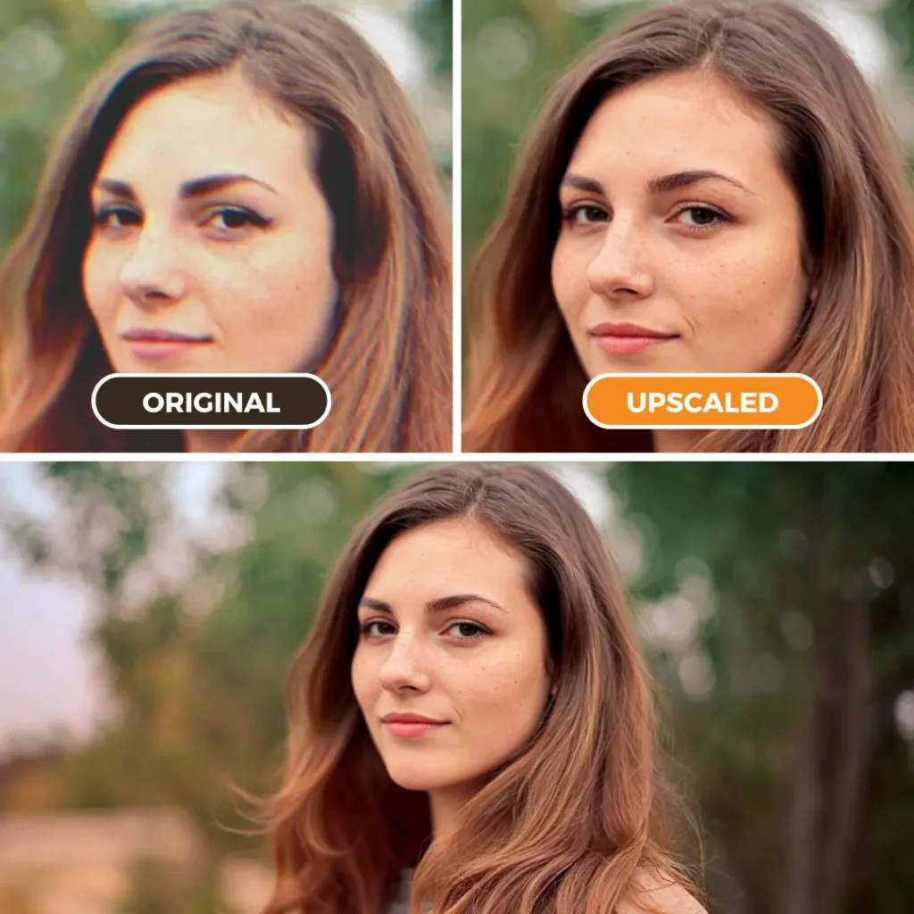 how to fix image quality using SuperID AI on an image of a girl