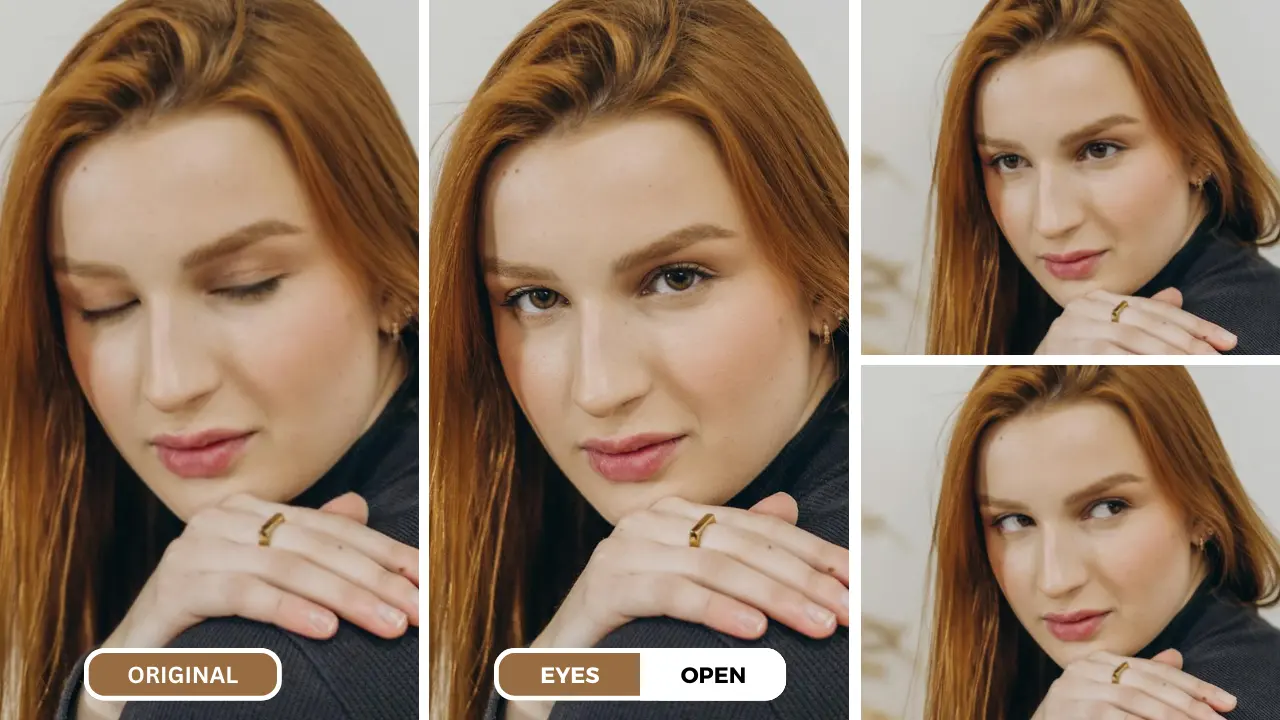 How to Open Eyes in a Photo Free Tool PiktID