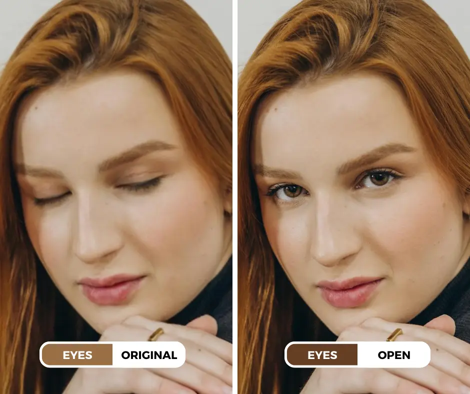 how to open eyes in a photo using EraseID