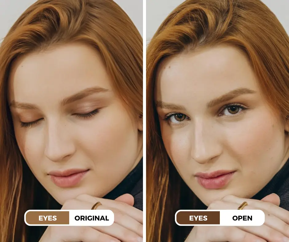 how to open eyes in a photo using EraseID