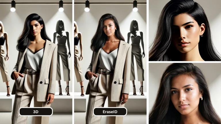 AI Fashion Model Generator im 3D-Modus mit TukaTech und Real Model mit EraseID