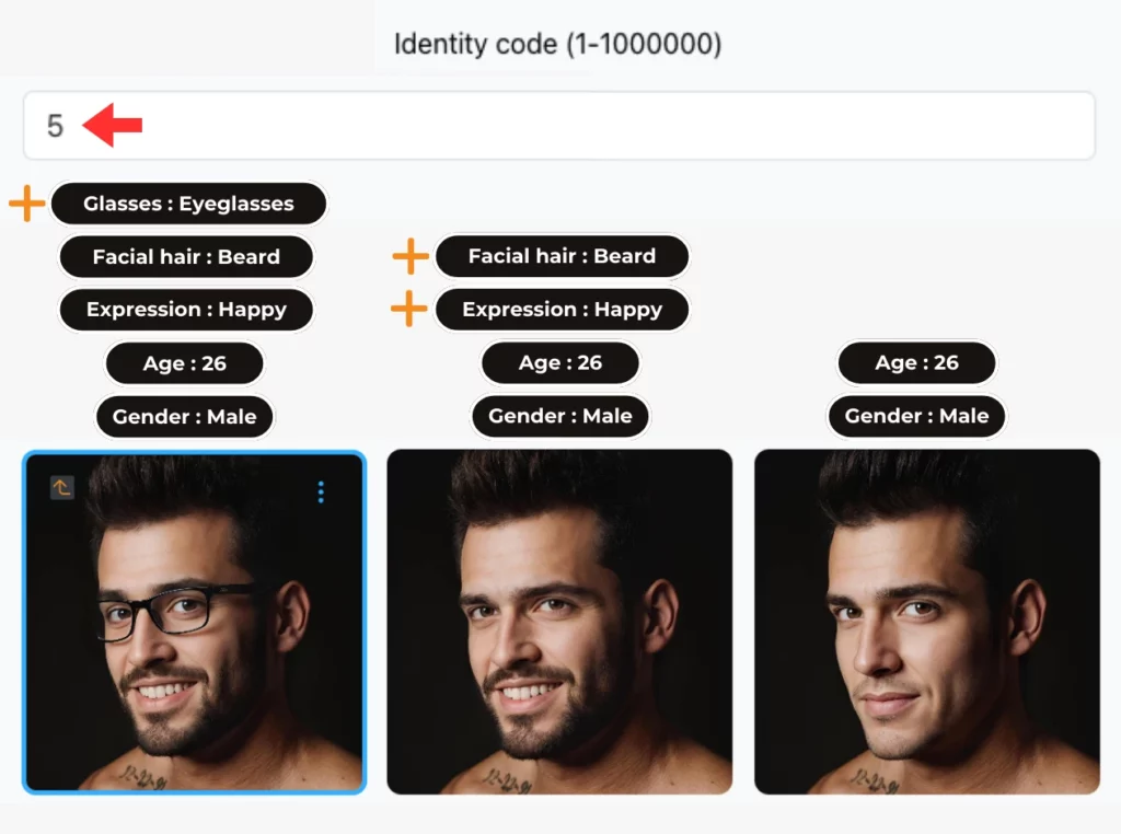 Random identity code being changed and sharing the settings required to get the perfect results