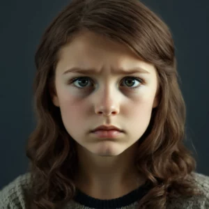 Coiffure bouclée d'une petite fille