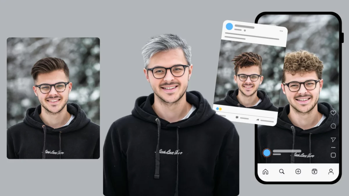 Cambiador de peinado con IA: transforma tu look al instante con EraseID