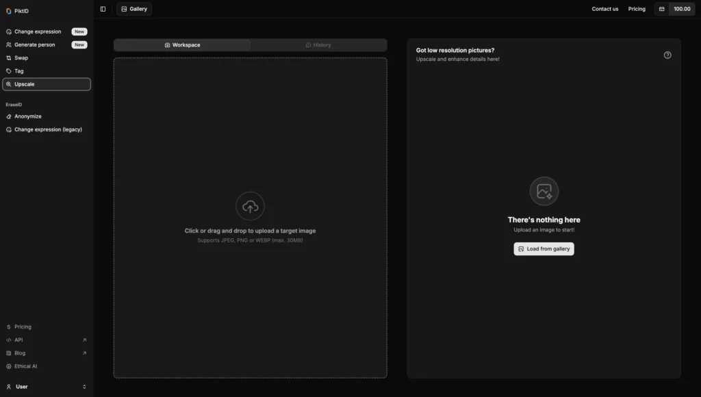 Upscale by PiktID : Simply Clever, Upload, Enhance and Download your best images in seconds
