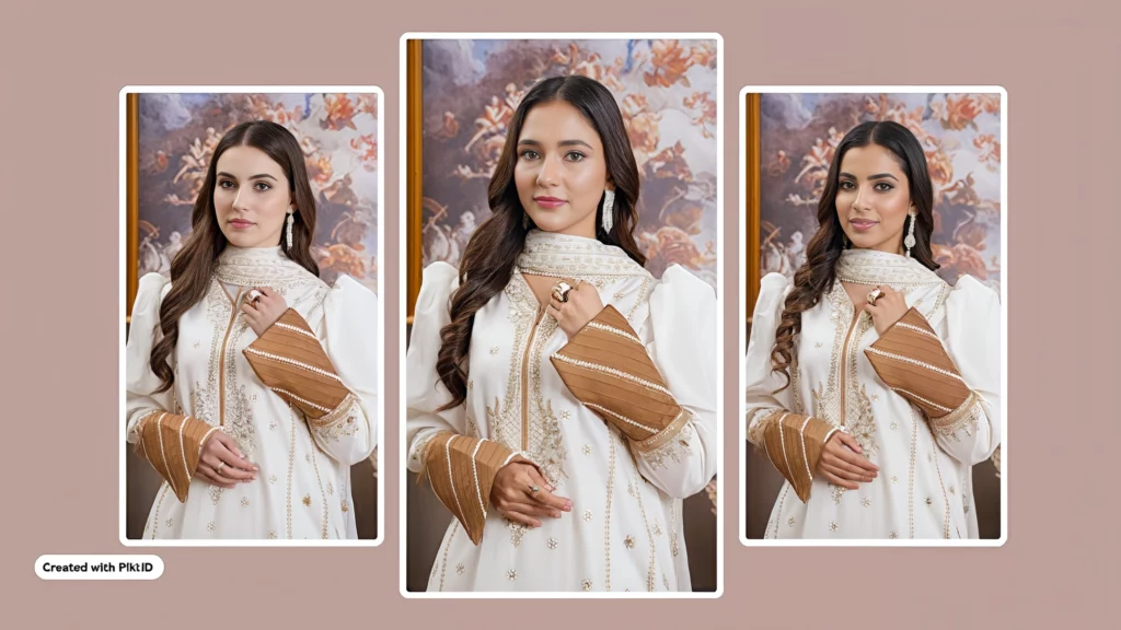 Women in Traditional outfit created using PiktID's Generate Person feature for the guide what is an ai model