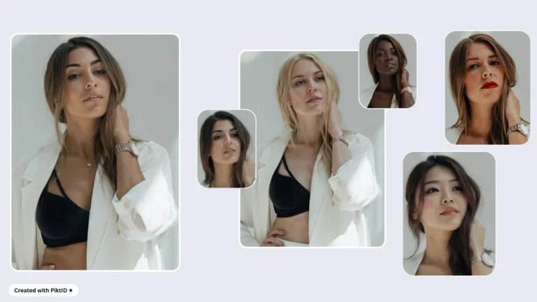 Hervorgehobenes Collagenbild, das verschiedene KI-generierte Männergesichter mit unterschiedlichen Gesichtsformen, Hauttönen und Frisuren kombiniert. Ideal als Hauptbild in einem Blog, der sich mit Gesichtsform-KI, virtueller Modetechnologie oder KI-gesteuerten Styleguides befasst.